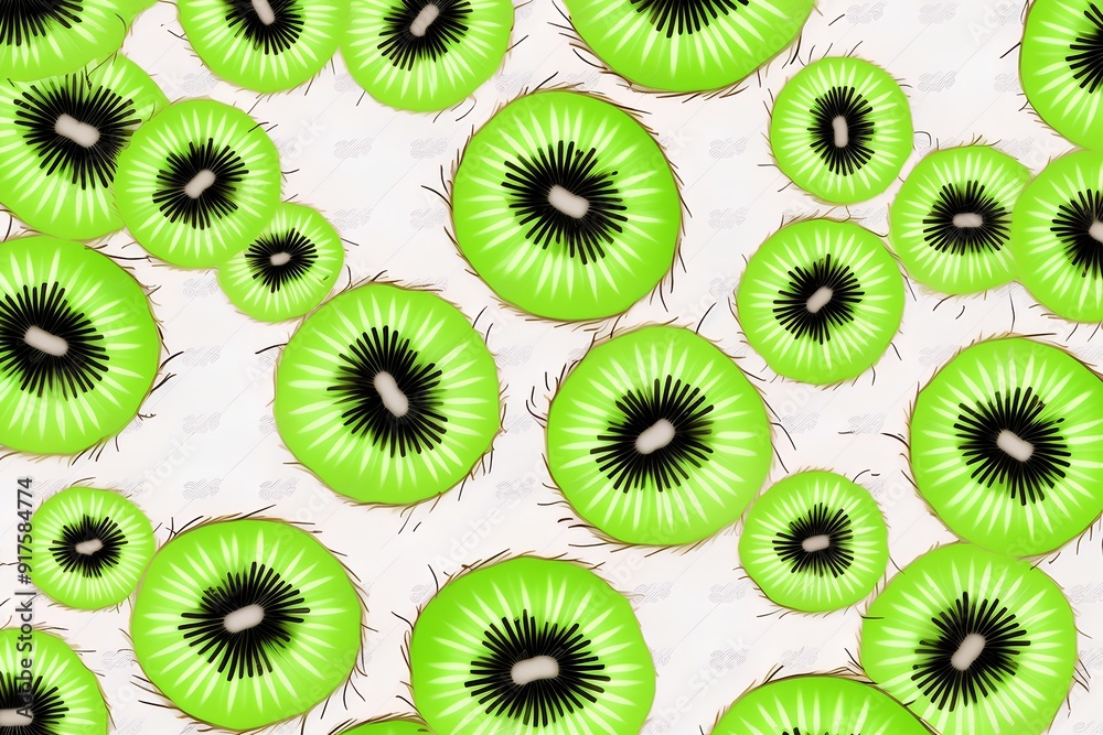 Fototapeta premium kiwi fruit background made by midjourny