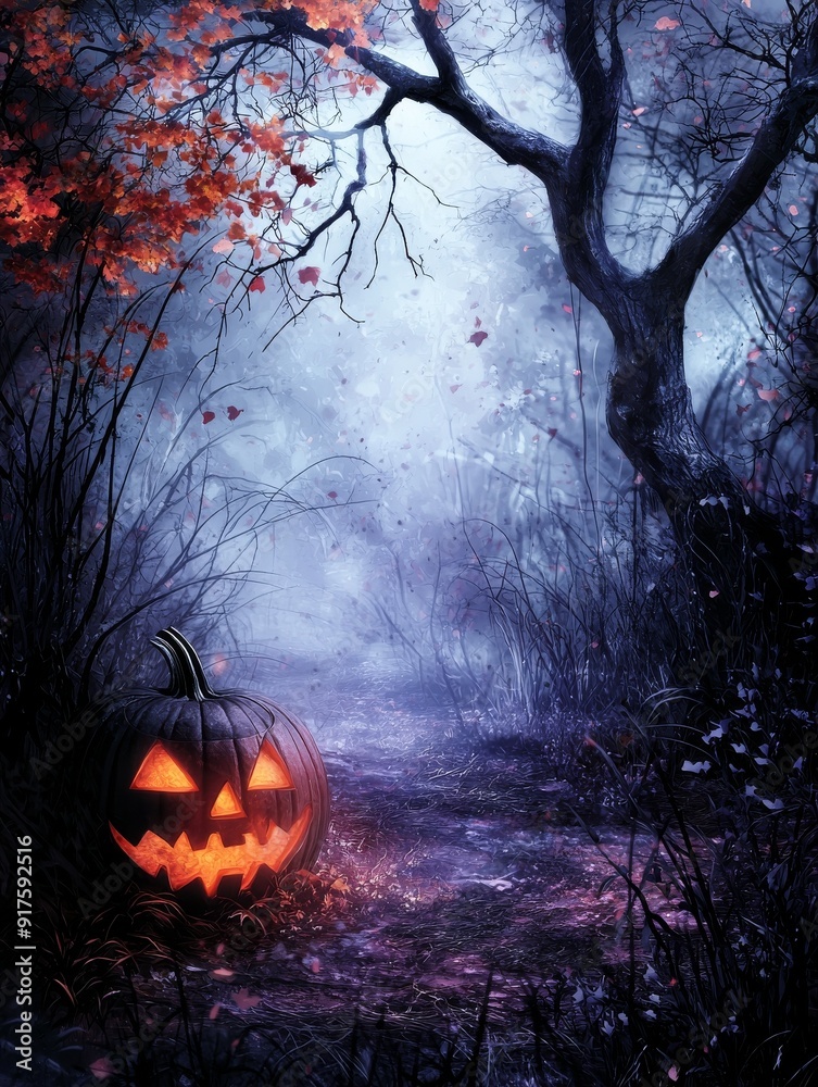A Halloween background with bright colors. A Halloween background with bright colors.