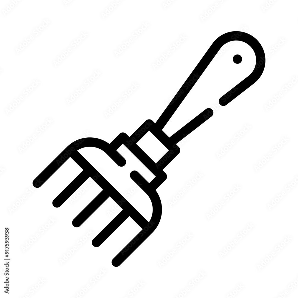 pitchfork line icon pitchfork line icon