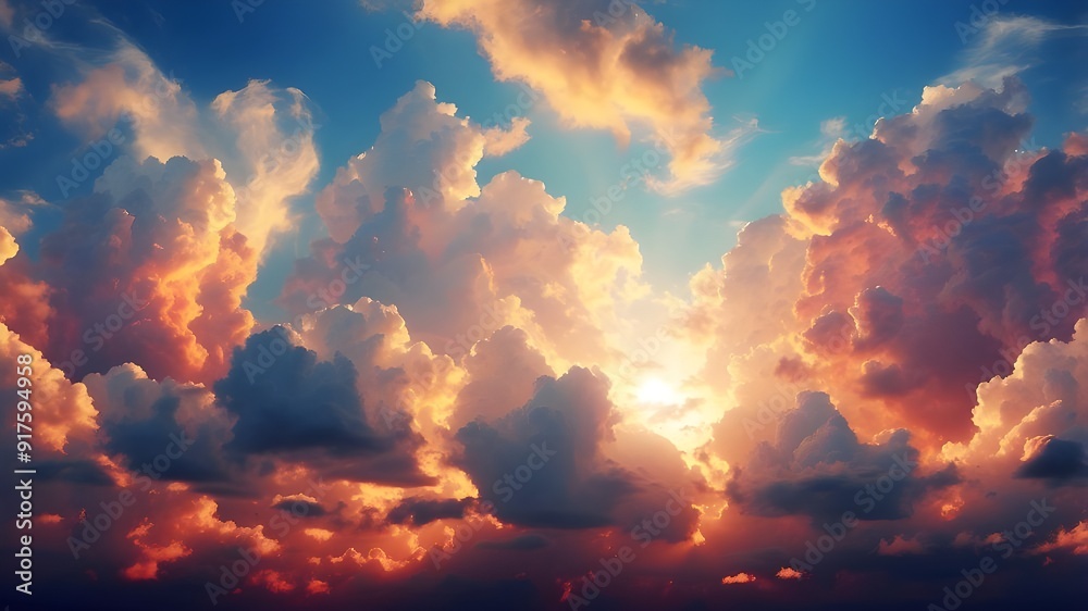 Very beautiful sky in sun lights Very beautiful sky in sun lights