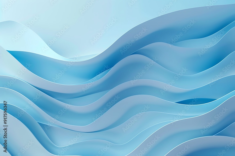 Fototapeta premium Abstract Blue Waves