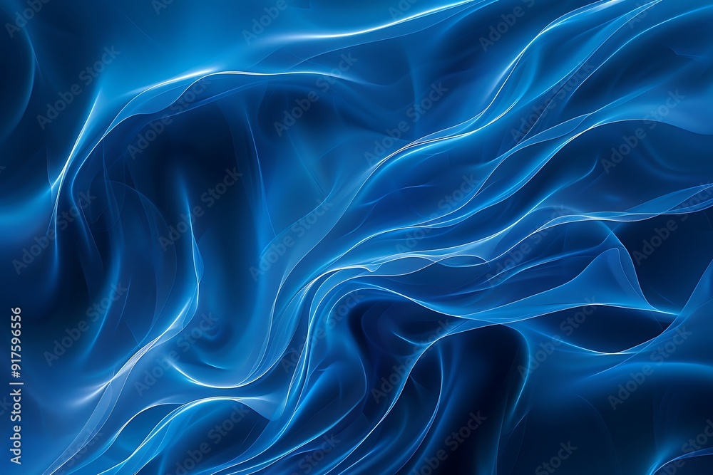 Abstract Blue Swirling Lines Abstract Blue Swirling Lines