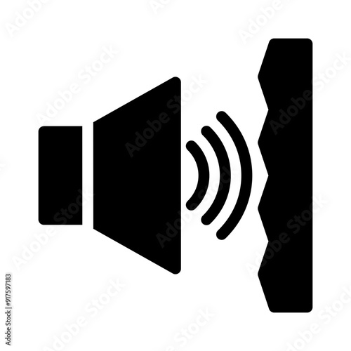 soundproofing glyph icon