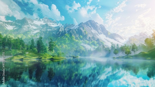 Majestic Mountain Lake