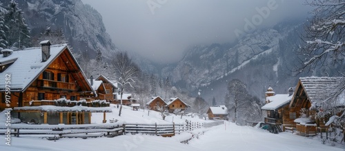 Snowy Mountain Village