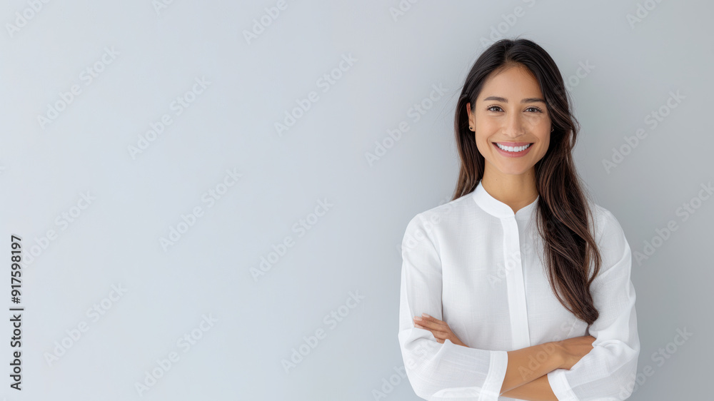 Hispanic female smile in traditional culture dress cheongsam, ethnicity Hispanic female smile in traditional culture dress cheongsam, ethnicity