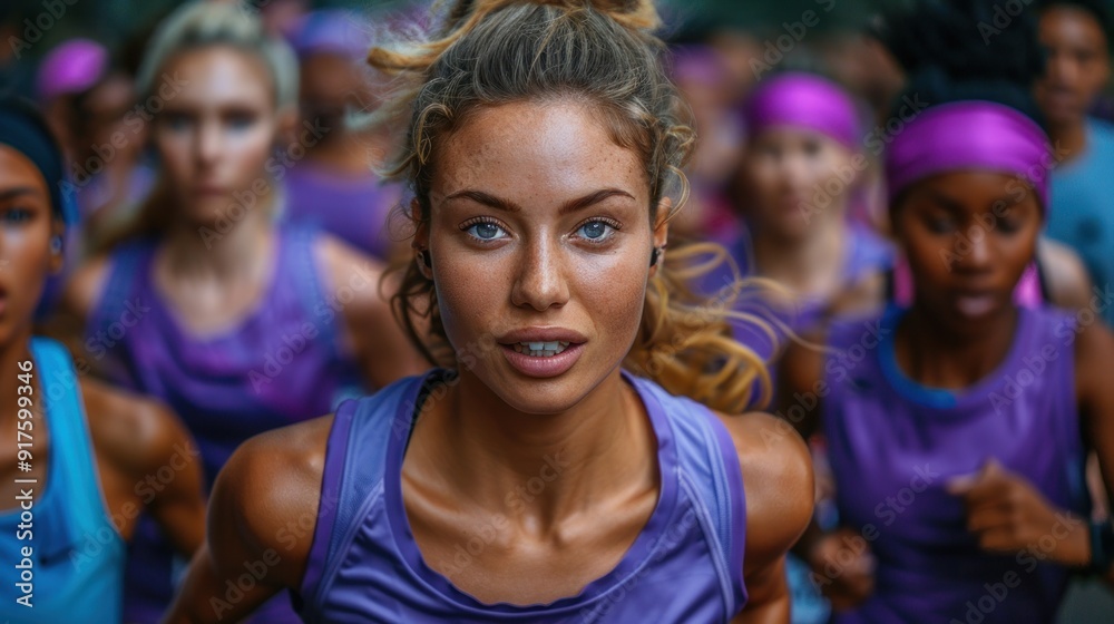 Female Runner, Determined to Win Female Runner, Determined to Win