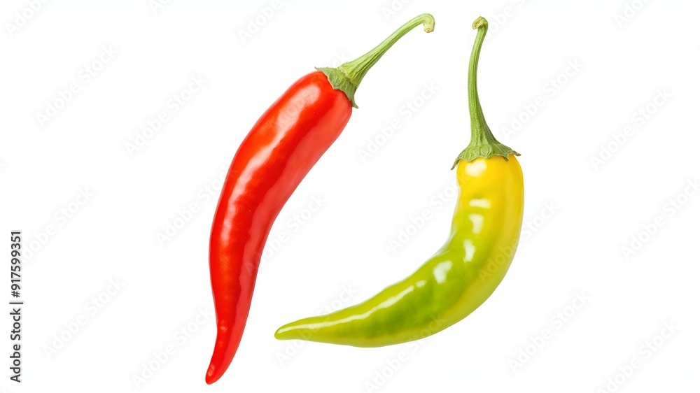 Chili pepper isolated on a white background. One chili hot pepper clipping path. Fresh pepper Chili pepper isolated on a white background. One chili hot pepper clipping path. Fresh pepper