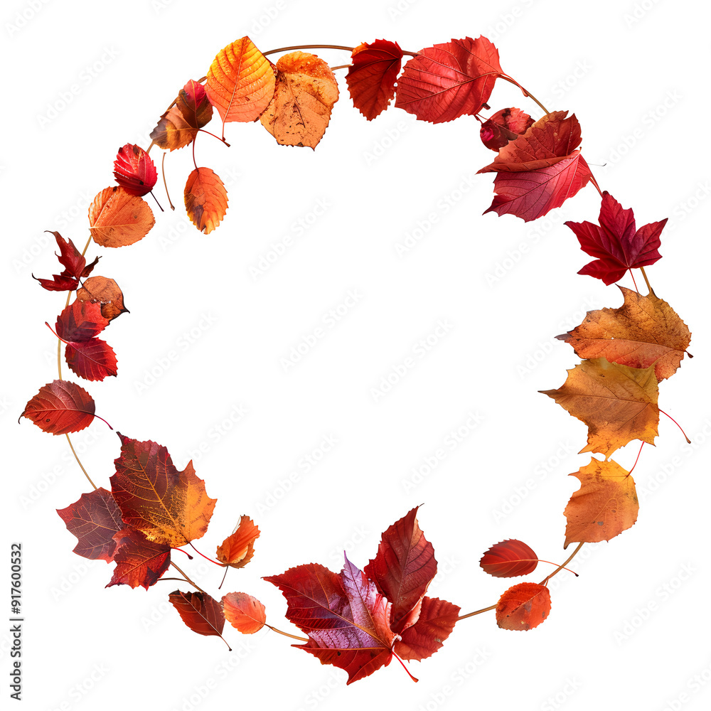 Autumn leaves frame illustration Autumn leaves frame illustration
