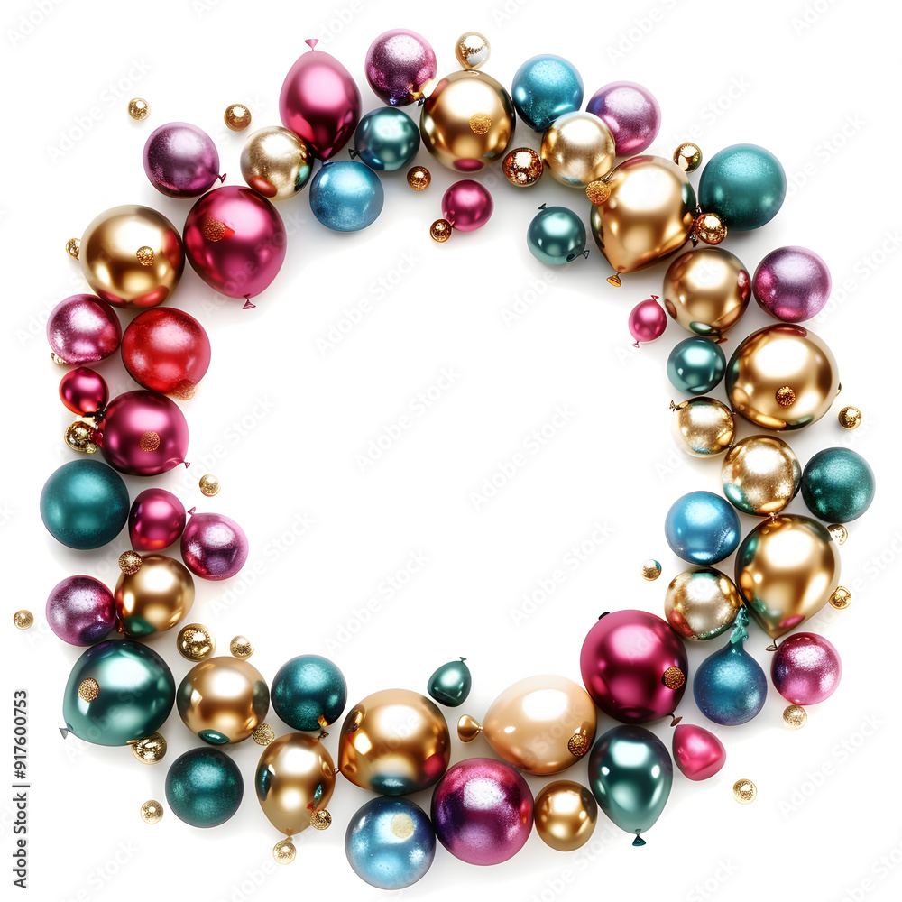 Balloon ornament frame illustration Balloon ornament frame illustration