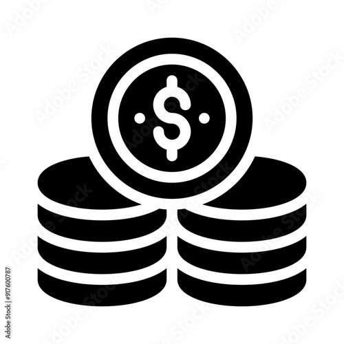 coins glyph icon