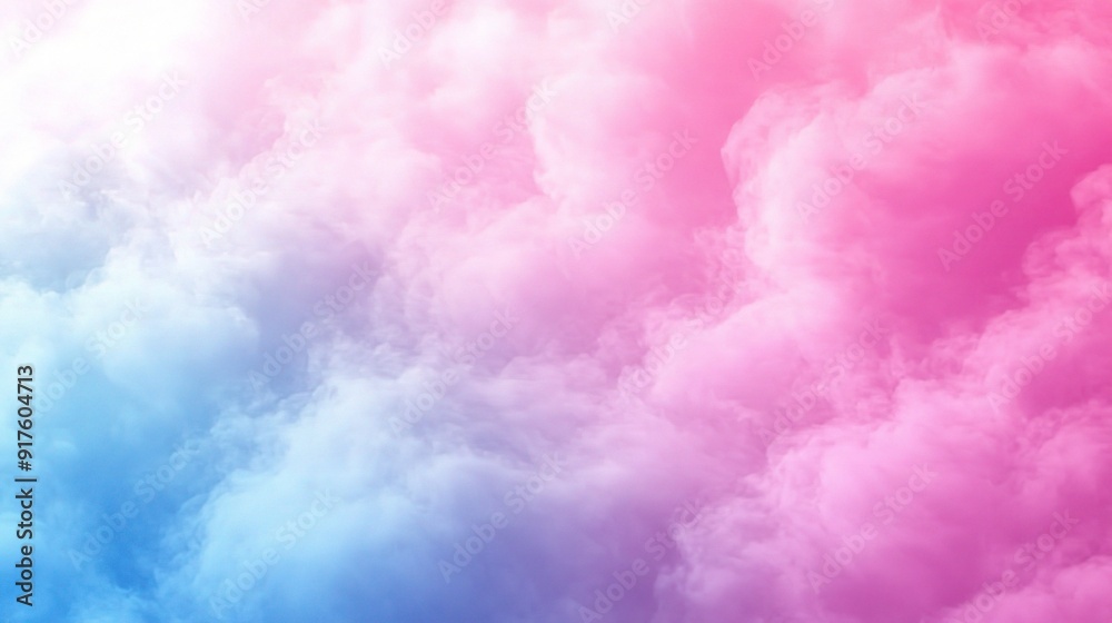 Fototapeta premium Light gradient background transitioning from soft pink to baby blue