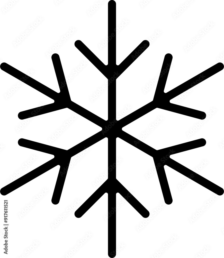 Snowflake icon vector illustration
