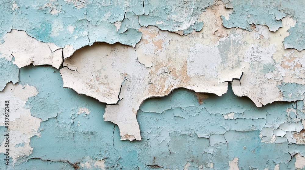 Azure Hues of Time: A close-up of a weathered wall reveals layers of peeling paint in faded azure tones, whispering tales of time's passage. Azure Hues of Time: A close-up of a weathered wall reveals layers of peeling paint in faded azure tones, whispering tales of time's passage.