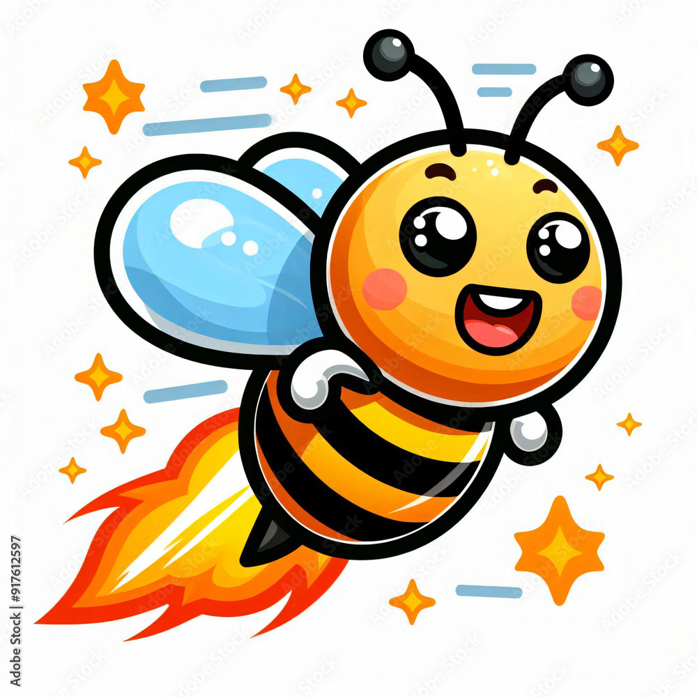 Obraz premium happy flying bee 