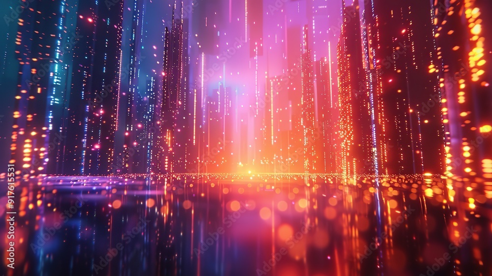 Neon Cityscape: A Digital Dream Neon Cityscape: A Digital Dream