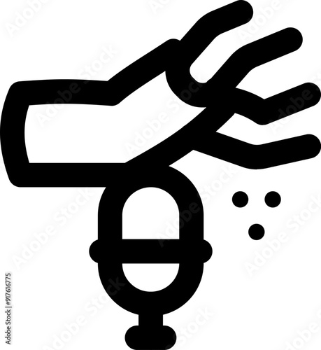 UI plaster Vector Icon Illustration. Line Style