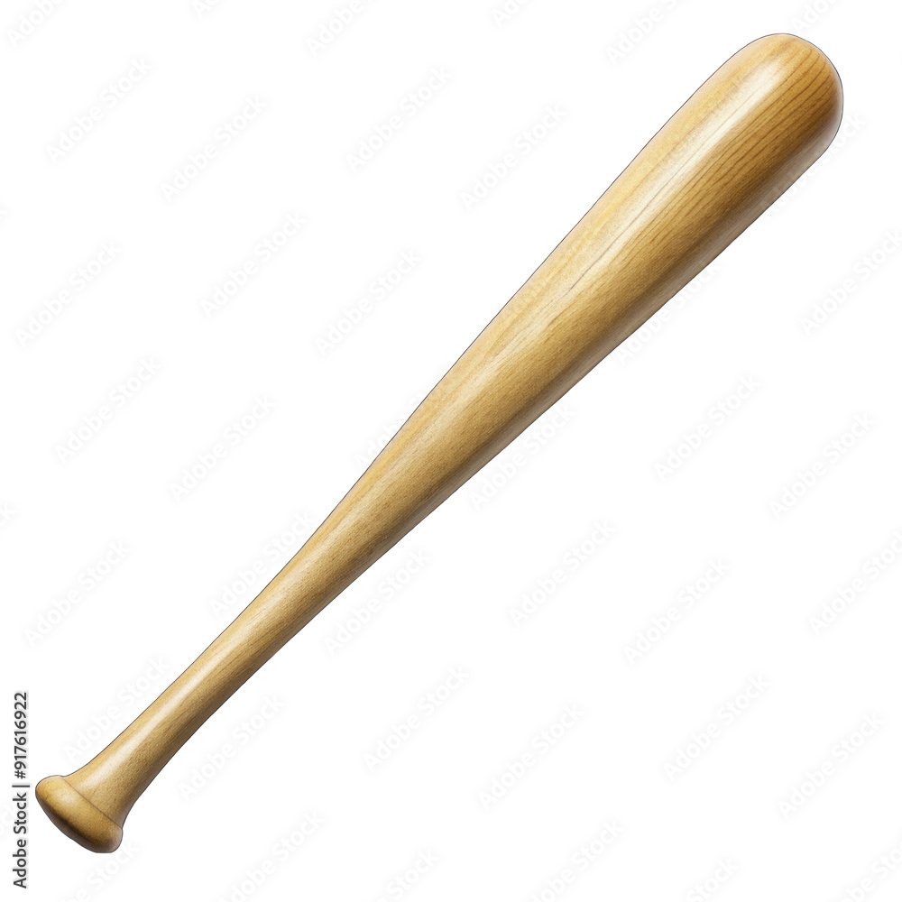 Wooden baseball bat isolated on transparent background Wooden baseball bat isolated on transparent background