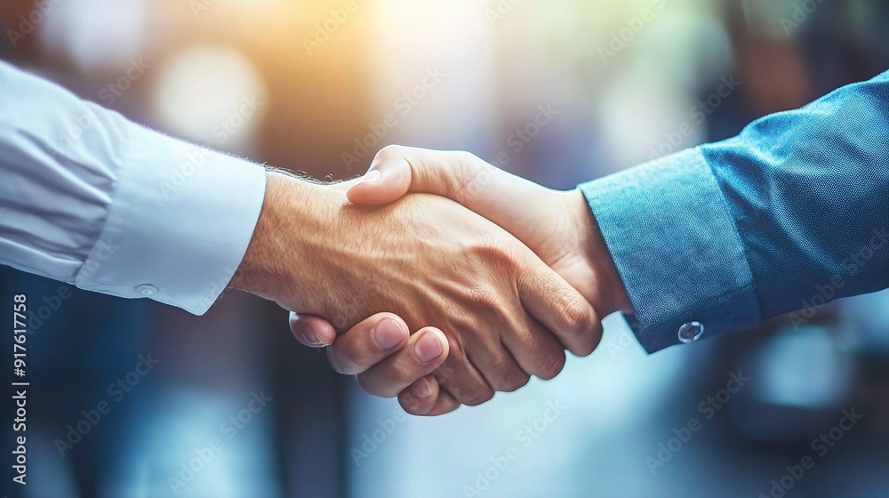 Handshake of Success: Two businessmen in crisp business attire shake hands, a symbol of partnership, trust, and collaboration. Handshake of Success: Two businessmen in crisp business attire shake hands, a symbol of partnership, trust, and collaboration.