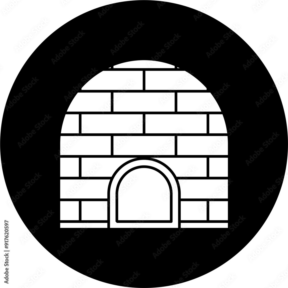 Igloo icon block vector illustration Igloo icon block vector illustration
