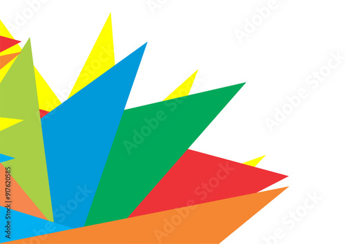 Colorful triangle abstract background for illustration