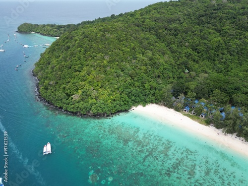 Drone footage in Phi Phi Islands in Thailand photo