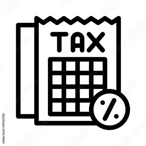 tax line icon