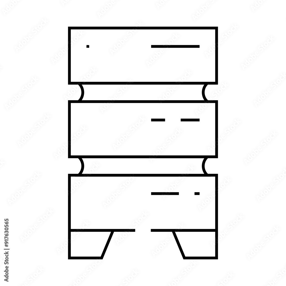 data center server for storage file line icon vector. data center server for storage file sign. isolated contour symbol black illustration