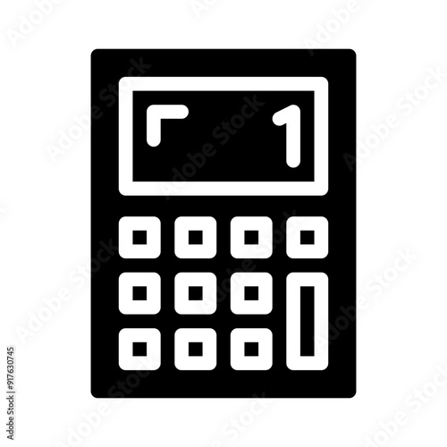 calculator glyph icon