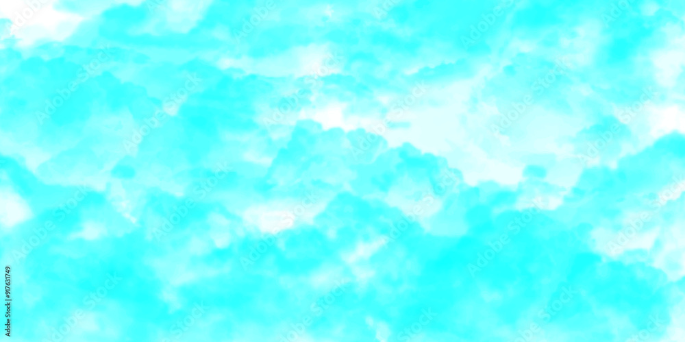 Abstract sky blue and white tones with scattered clouds watercolor background with a soft cloud texture, mix of creating contrast features a beautiful display of clouds in shades of blue sky. Abstract sky blue and white tones with scattered clouds watercolor background with a soft cloud texture, mix of creating contrast features a beautiful display of clouds in shades of blue sky.