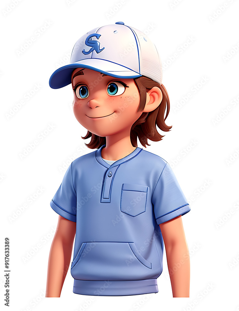 Clean Mock-Up of a Customizable Baseball Cap with Adjustable Strap and Embroidery Details on a Plain White Background, Featuring Generous Copy Space for Graphics or Branding Clean Mock-Up of a Customizable Baseball Cap with Adjustable Strap and Embroidery Details on a Plain White Background, Featuring Generous Copy Space for Graphics or Branding