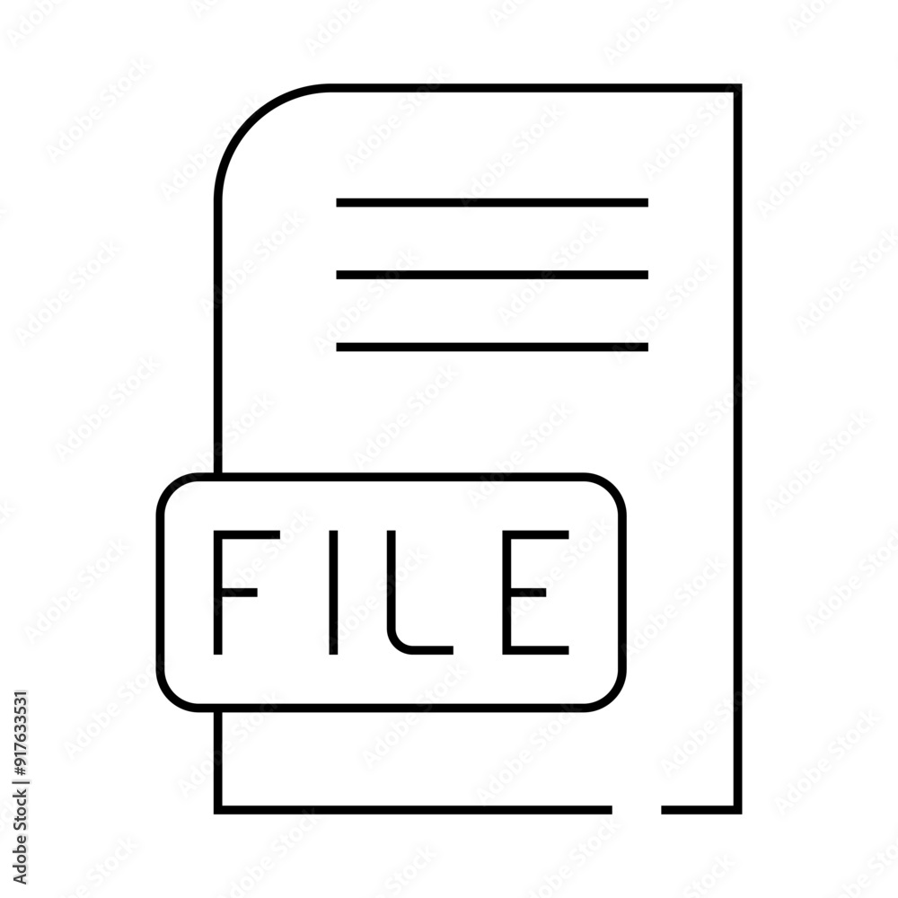 file digital document line icon vector. file digital document sign. isolated contour symbol black illustration file digital document line icon vector. file digital document sign. isolated contour symbol black illustration