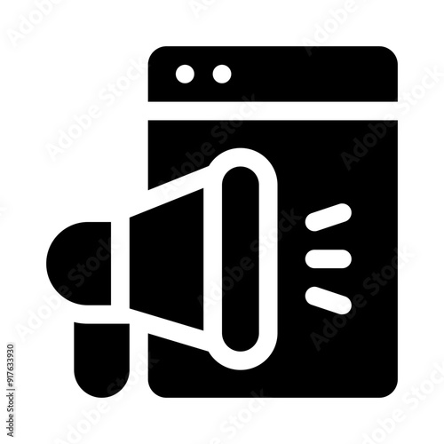 announcement glyph icon