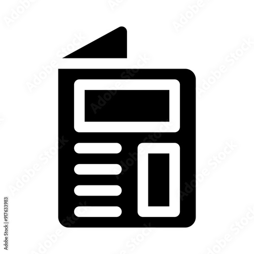 leaflet glyph icon