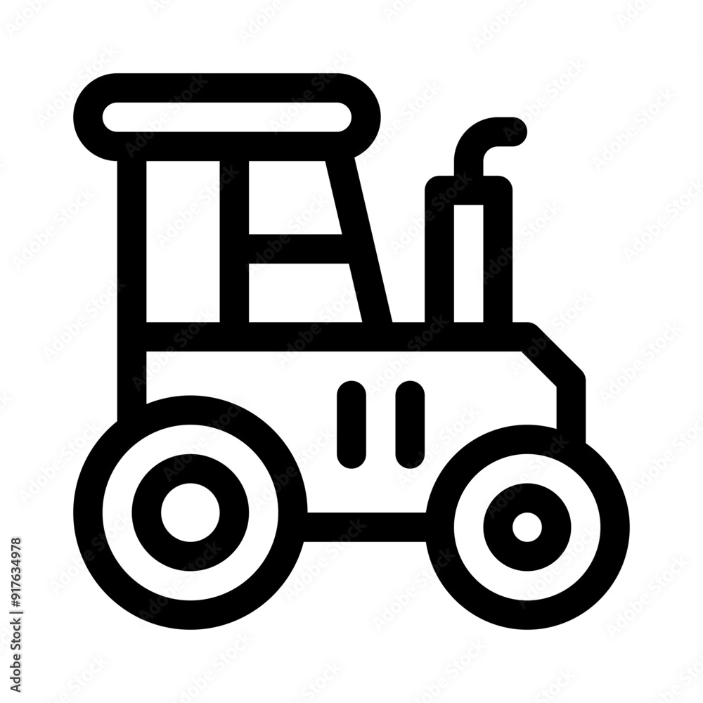 tractor line icon tractor line icon