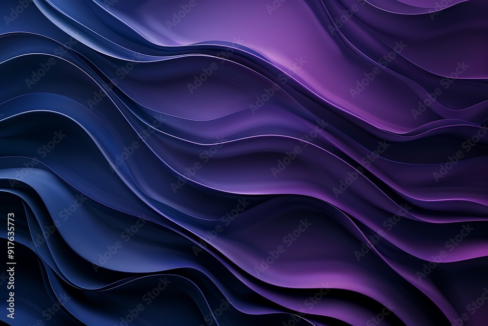 Abstract Purple and Blue Waves Abstract Purple and Blue Waves