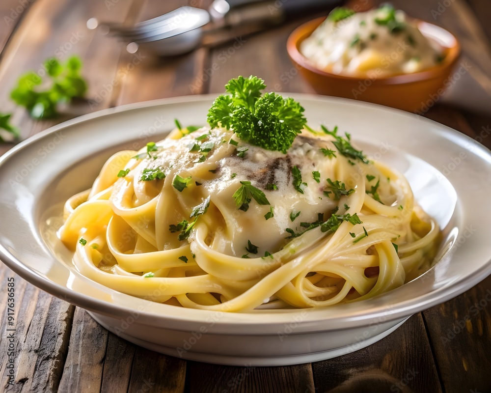 Gourmet Pasta Dish Image
