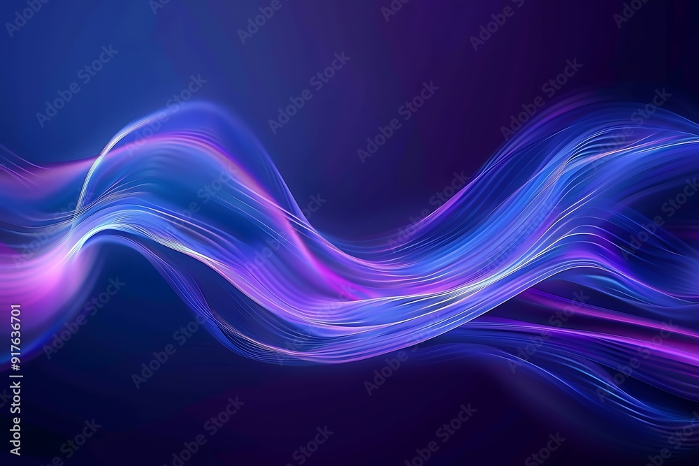 Abstract Purple and Blue Wave Abstract Purple and Blue Wave