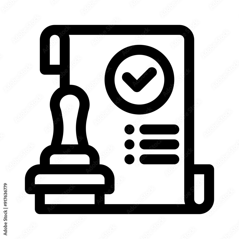 approved line icon approved line icon