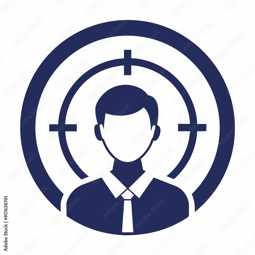 Creative target employee icon. vector dual-tone icon for your website, mobile, presentation, and logo design. Vector art Illustration. Creative target employee icon. vector dual-tone icon for your website, mobile, presentation, and logo design. Vector art Illustration.