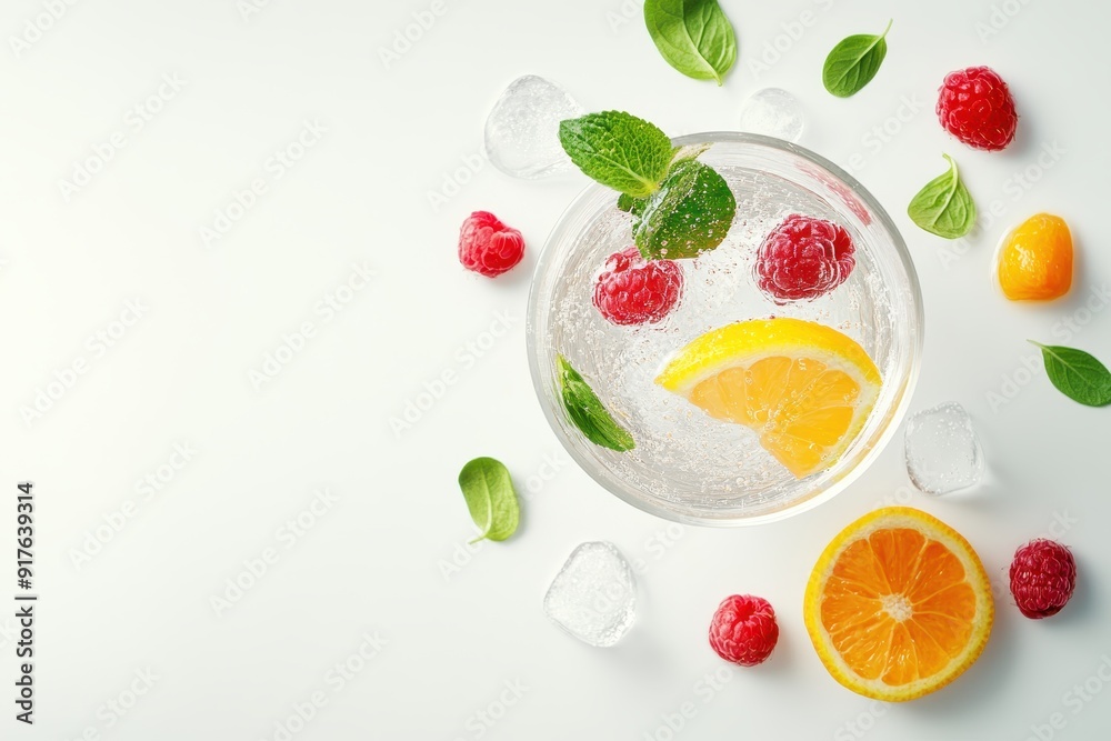 Sparkling Fruit Infused Water Sparkling Fruit Infused Water