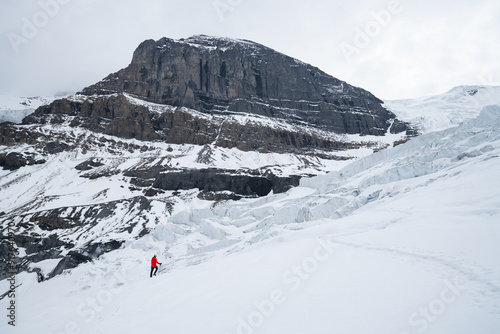 Beautiful landscape near Athabasca glacier in Alberta, Canada  photo