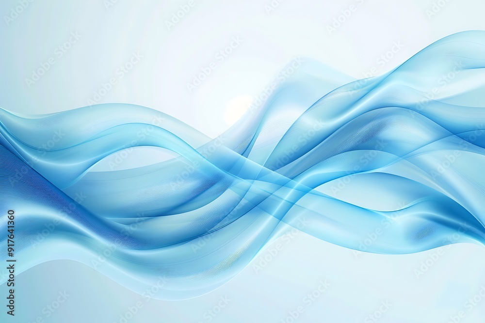Fototapeta premium Abstract Blue Wave Background