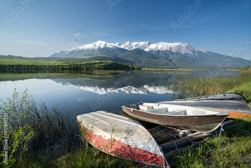 Beautiful landscape near Jasper National park,  Alberta, Canada 