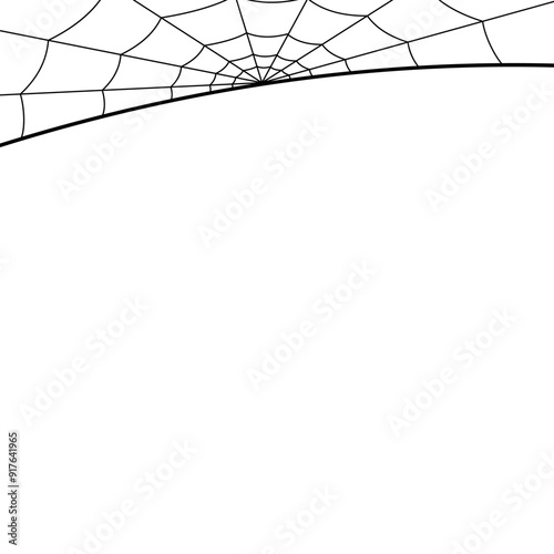 Halloween Spider Web Border