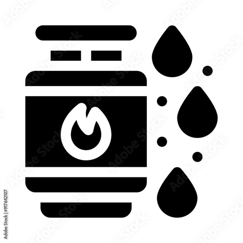 gas can glyph icon