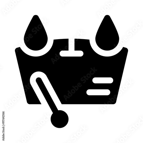 windshield wipers glyph icon