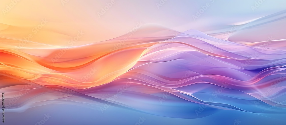 Tranquil waves of abstract color flowing across a minimalist canvas. Tranquil waves of abstract color flowing across a minimalist canvas.