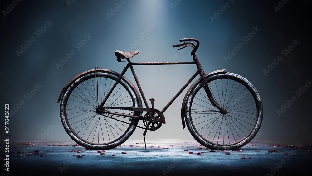 Fototapeta premium Title: _CYCLE_BLACK_a_hauntingly_beautiful_digital_artwork_fea_0