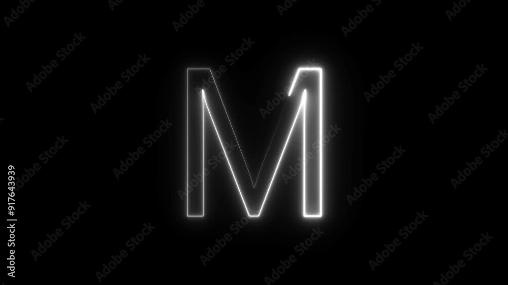 Animated neon letter symbol icon. Blue Neon alphabet, font, character, letters and educational concept animation. Animated neon letter symbol icon. Blue Neon alphabet, font, character, letters and educational concept animation.